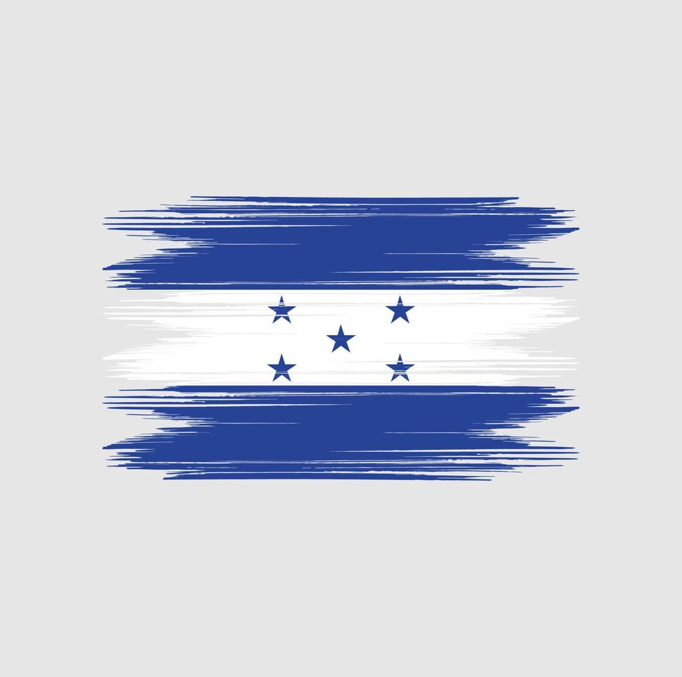 escova de bandeira de honduras vetor