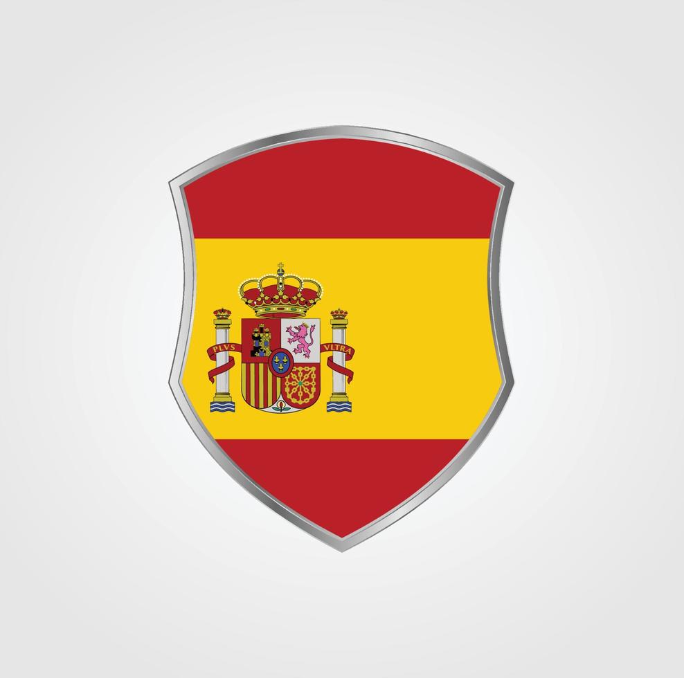 desenho de bandeira espanha vetor