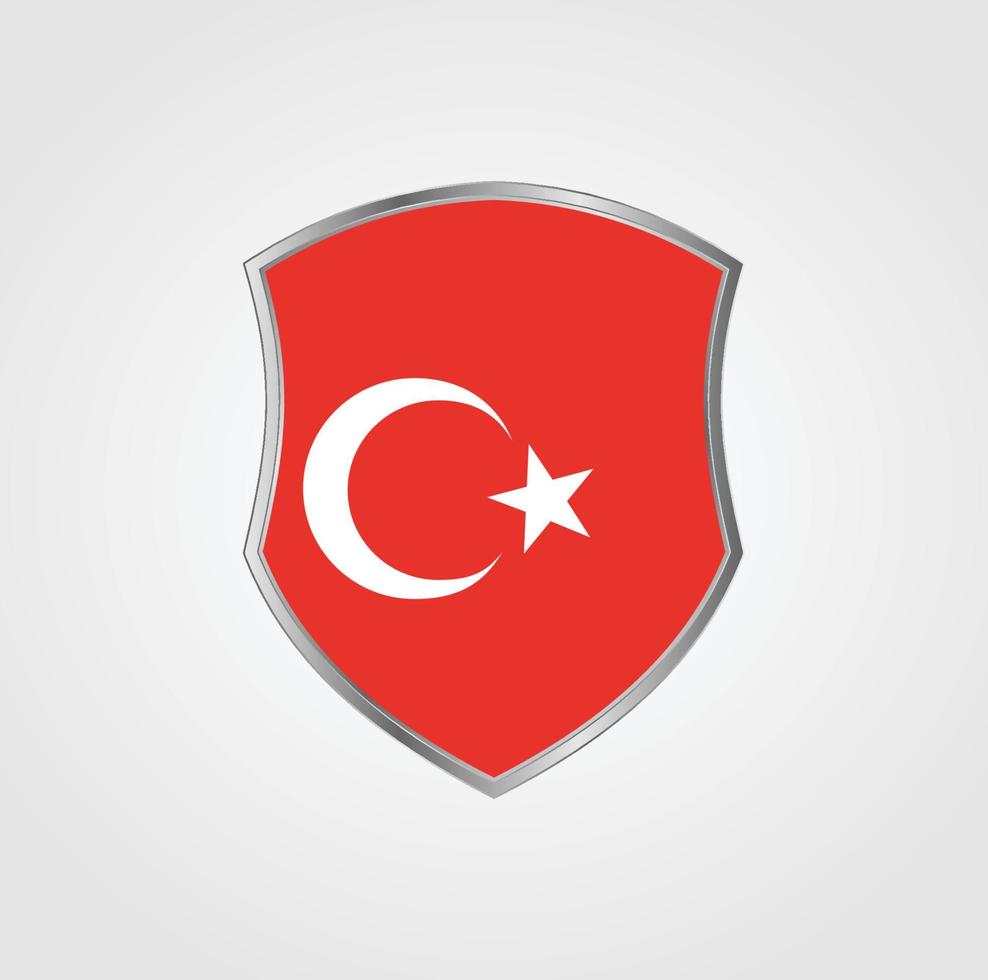 design de bandeira da turquia vetor