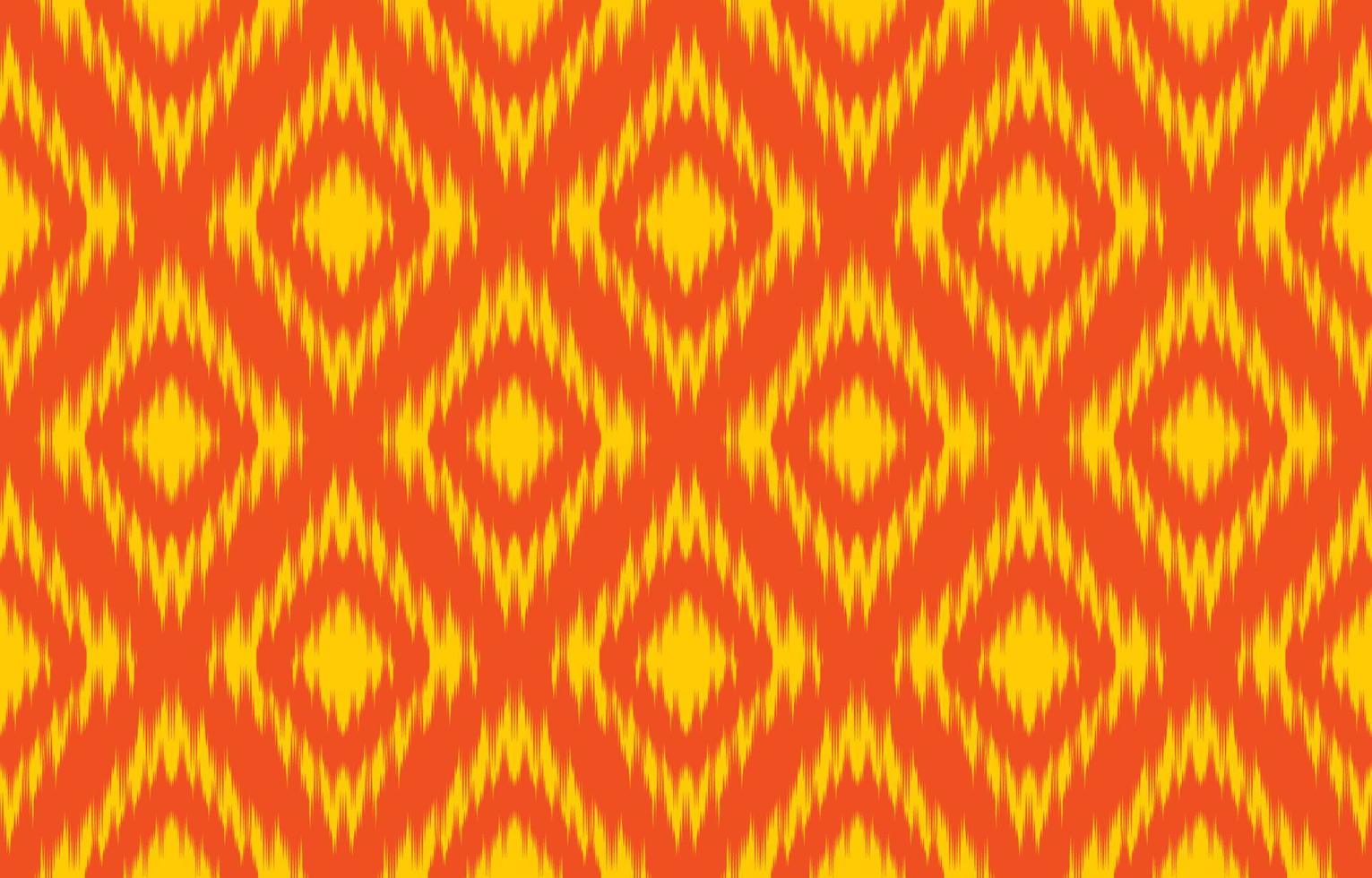 bela arte ikat abstrata étnica. amarelo sem costura padrão em bordados tribais, folclóricos, asteca chevron arte ornamento print.design para tapete, papel de parede, roupas, embrulho, tecido. vetor