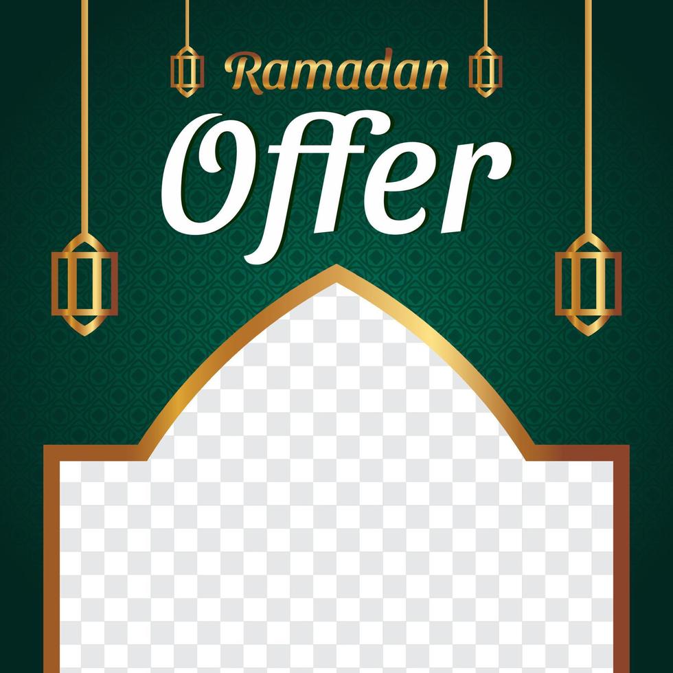 post de oferta do ramadã vetor