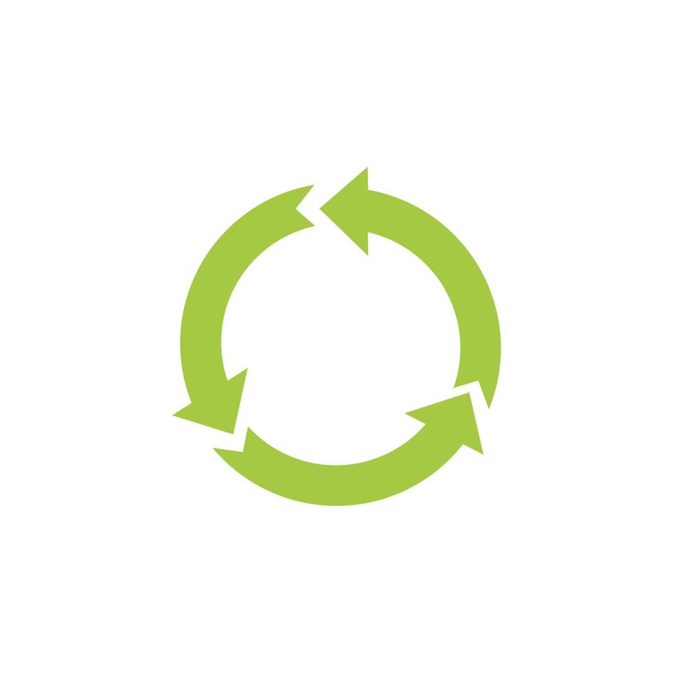 ícone de reciclagem. reciclar o símbolo de reciclagem. ilustração vetorial. isolado no fundo branco. vetor