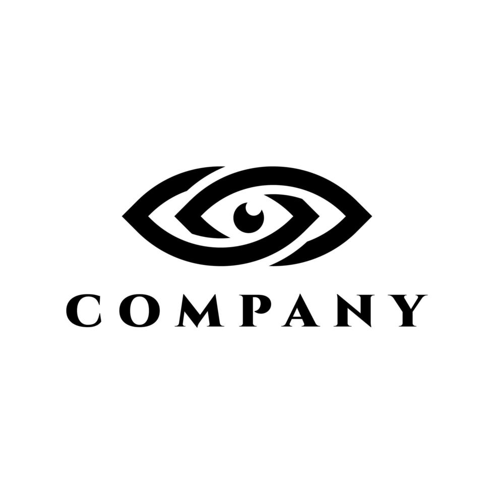design do logotipo do infinito olho vetor