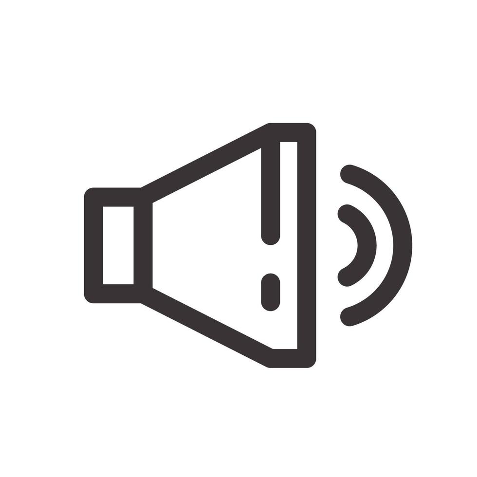 ícone de interface de alto-falante de som vetor