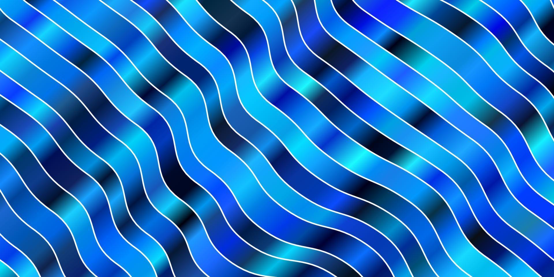 pano de fundo vector azul claro com curvas.