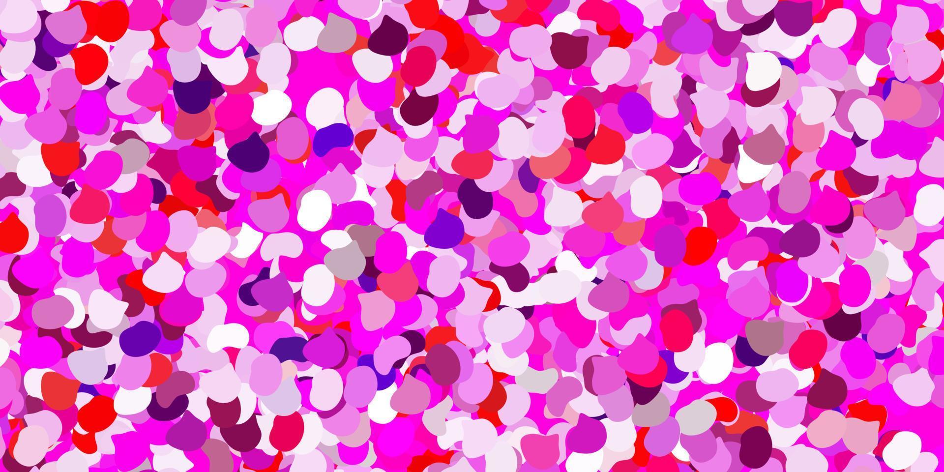 pano de fundo vector rosa claro roxo com formas caóticas.