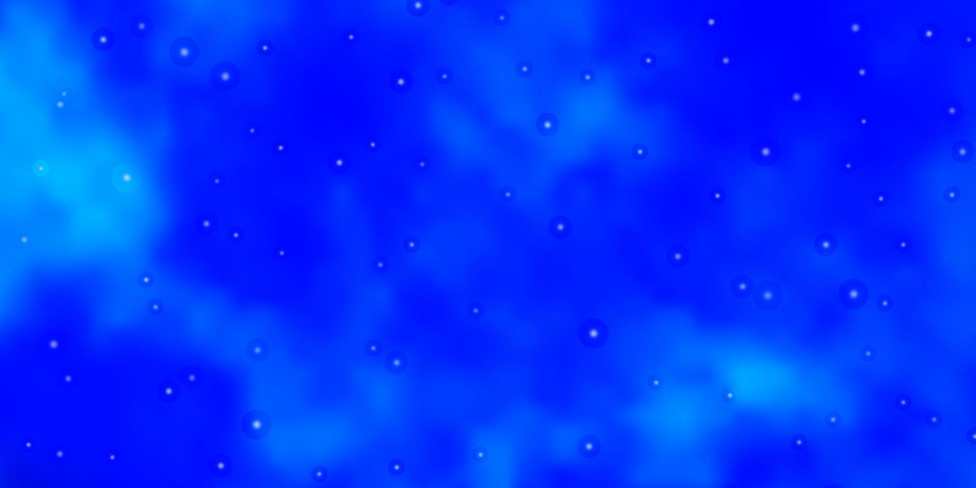 textura vector azul claro com lindas estrelas.