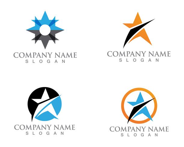 Star logo and symbols template vector design de ilustração de ícone