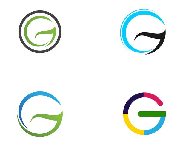 G logotipo letras e símbolos modelo ícones appG letras logotipo e símbolos modelo ícones app vetor