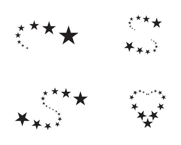 Star logo template vector icon ilustração