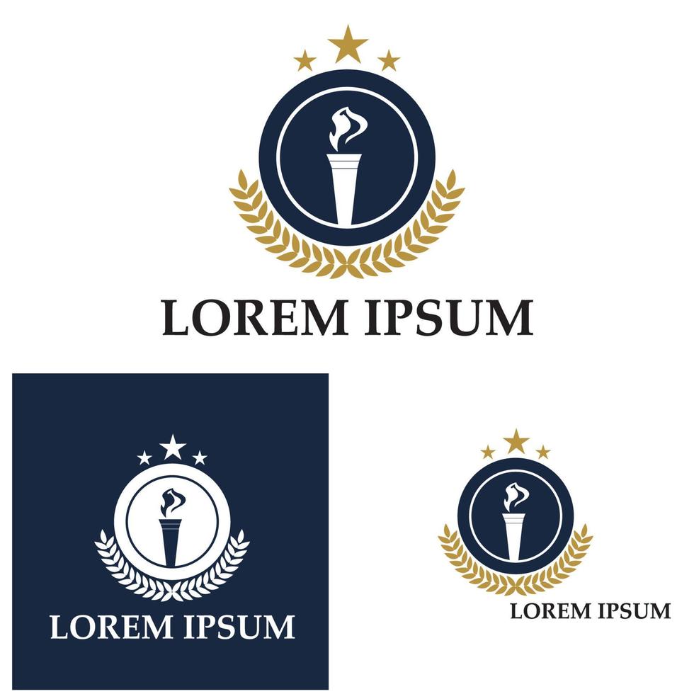 escola de academia universitária e modelo de design de logotipo de curso vetor