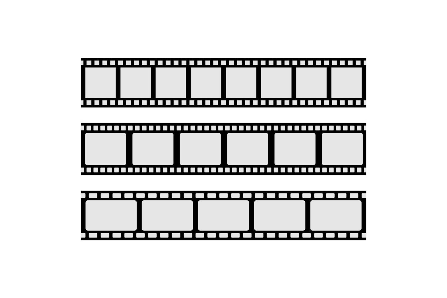 vetor de coleção de listras de filme para produções de cinema