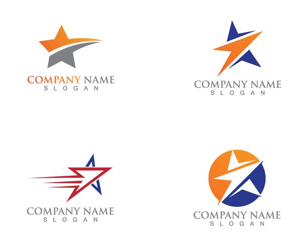 Star logo and symbols template vector design de ilustração de ícone