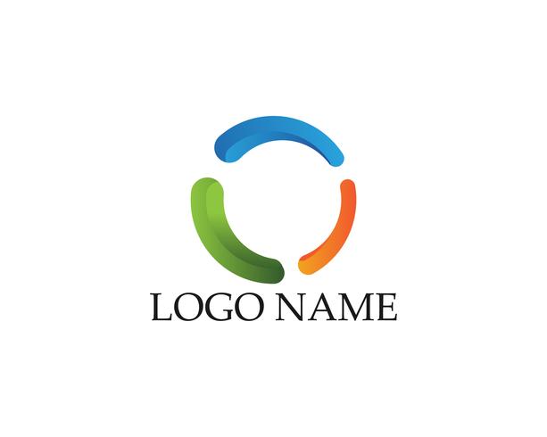 Modelo de design de logotipo abstrato de negócios vetor
