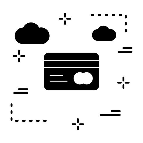 Ícone de cartão de crédito do vetor