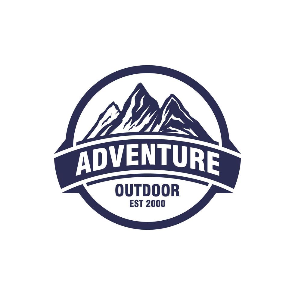 aventura na montanha - logo outdoor.eps vetor