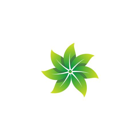 natureza folha logo design vector ilustração ícone elemento
