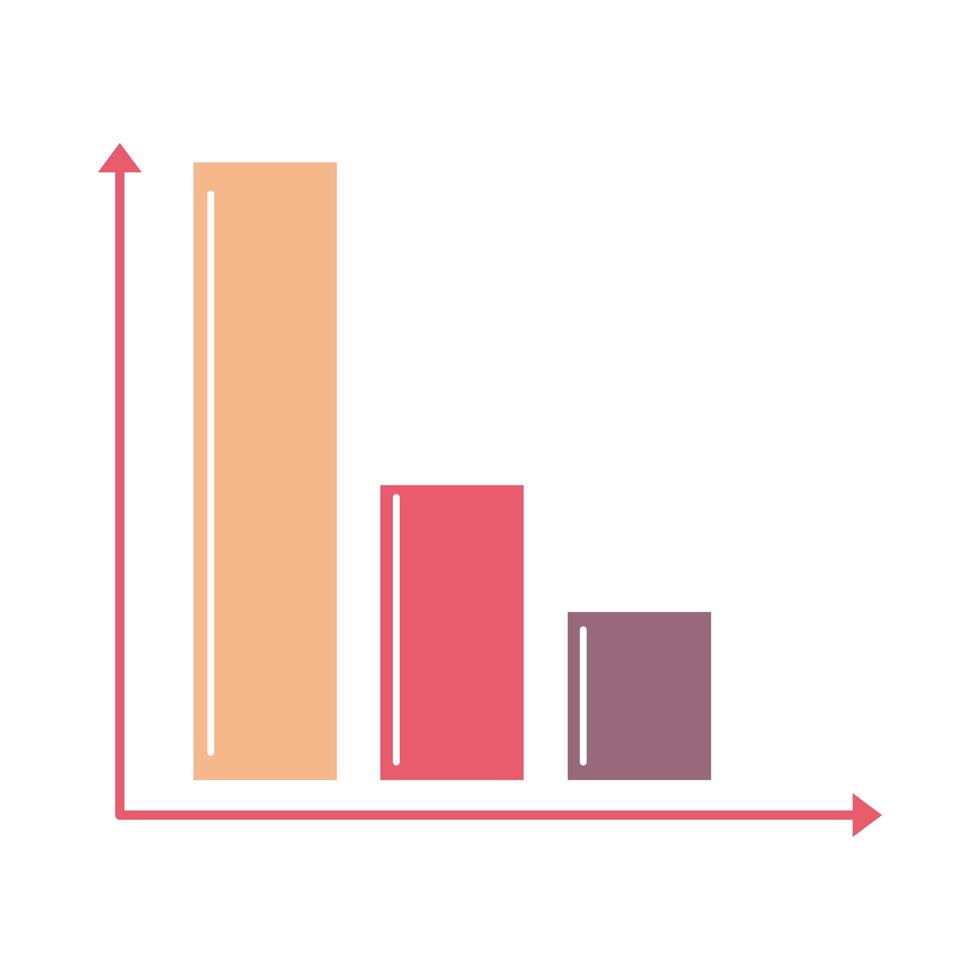 relatório de gráfico de estatísticas vetor