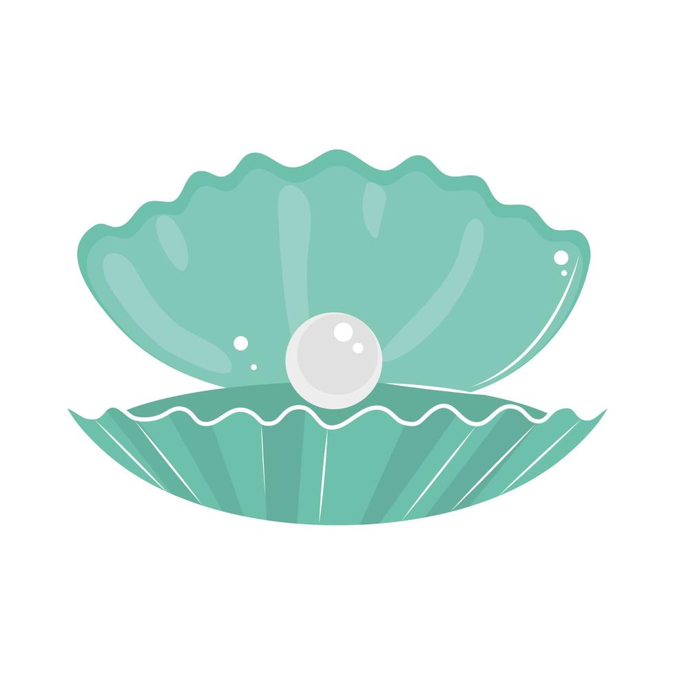 ícone de concha de pérola vetor