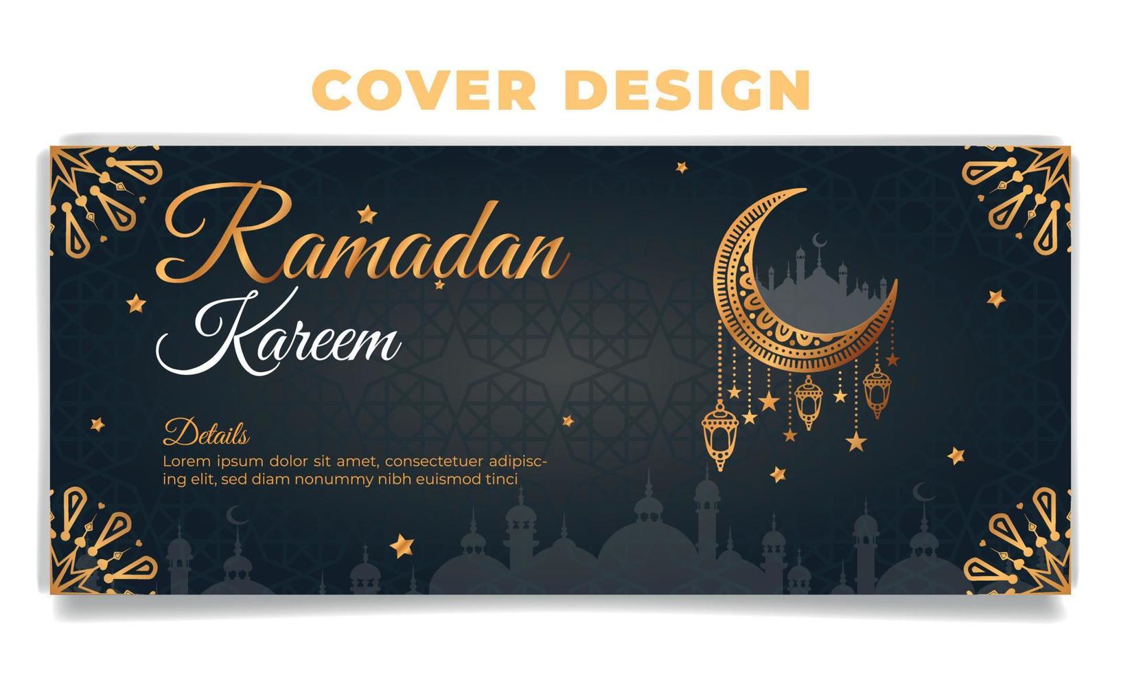 venda criativa do ramadã e postagem de mídia social super oferta vetor