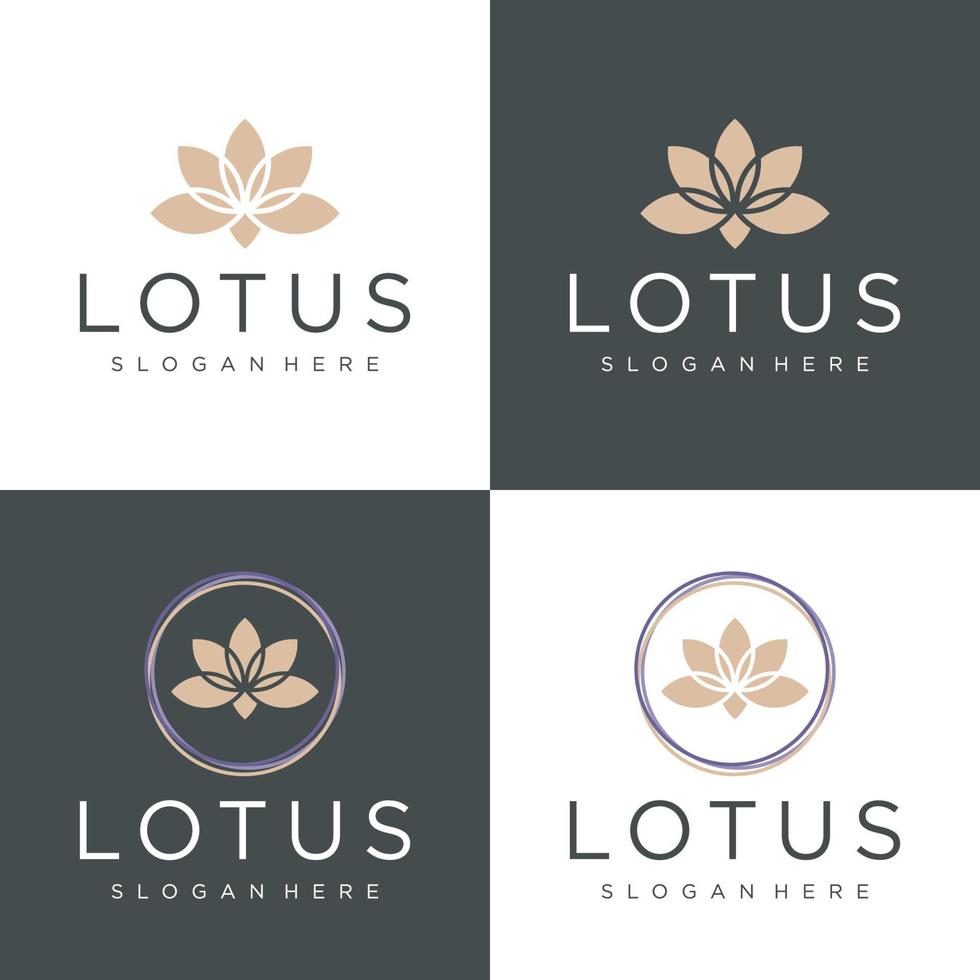 download de modelo de design de logotipo de lótus vetor