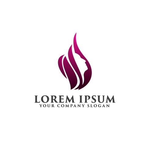 mulheres bonitas logotipos. Spa, Cosméticos e beleza logotipo design con vetor