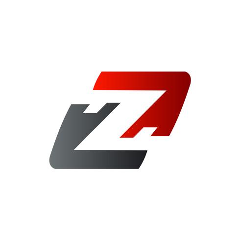 logotipo da letra Z. modelo de conceito de design de logotipo de velocidade vetor
