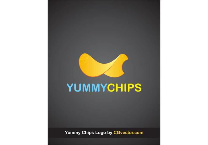Logotipo de chips vetor