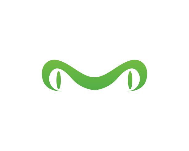 modelo de logotipo de sapo verde vetor