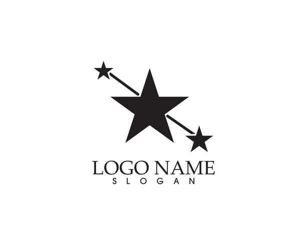 Projeto da ilustração do ícone do vetor do molde do logotipo da estrela