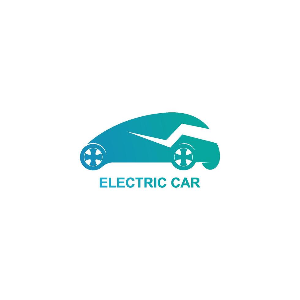 carro elétrico ilustração vetorial de carro verde vetor