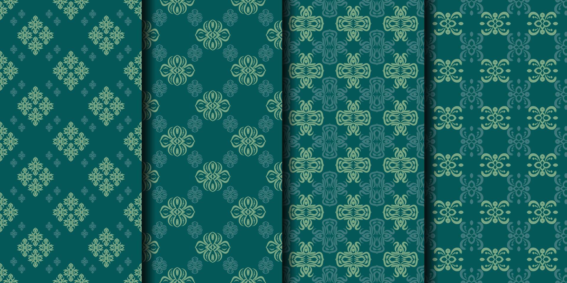 fundo de padrão sem emenda de vetor ornamental