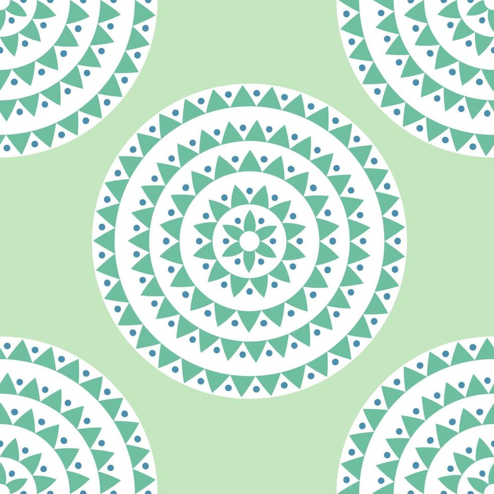 cartão de mandala bonito. flor ornamental doodle redondo isolado no fundo branco. ornamento decorativo geométrico em estilo étnico oriental. vetor