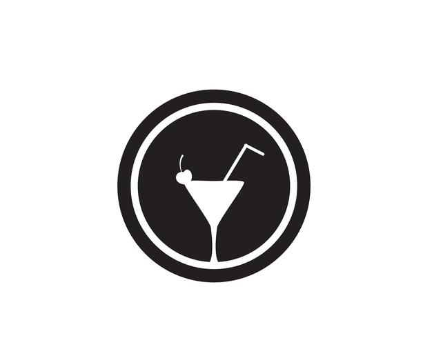 Beber caffe cup Logo Template vector ícone do design