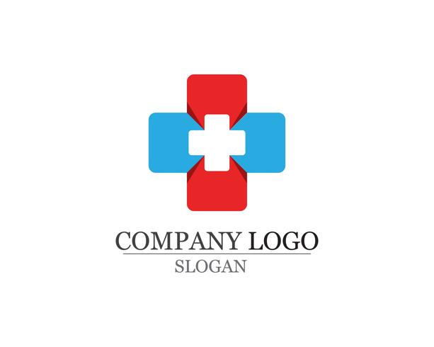 Logotipo do hospital e vetor de app de ícones de modelo de símbolos