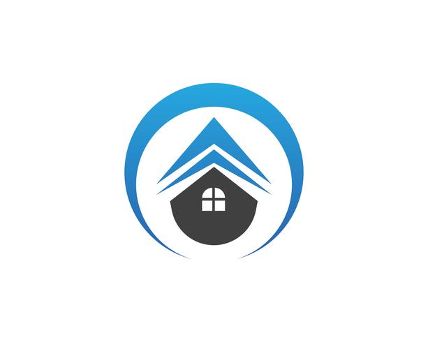 Design de logotipo de imóveis, propriedade e construção para sinal de negócios corporativos. Logo Vector ..