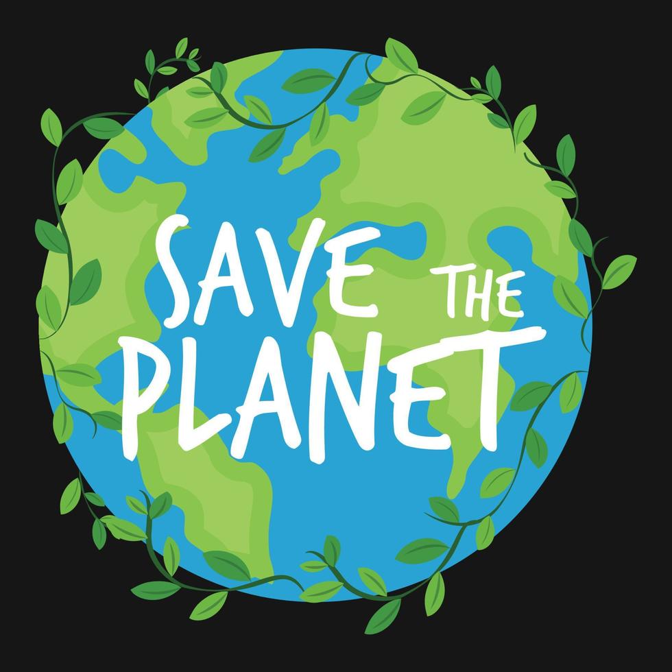 camiseta de vetor mundial do dia da terra 2022
