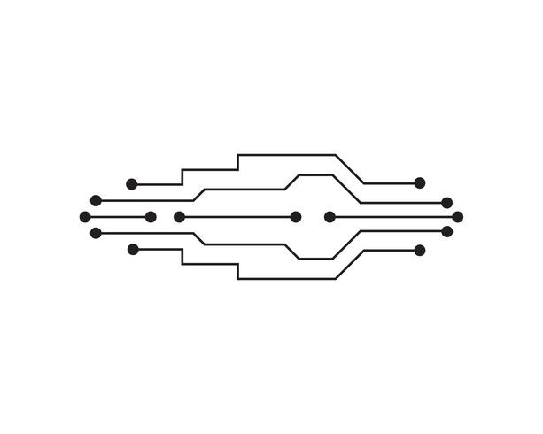 Circuito ilustração design vector símbolo logotipo tecnologia