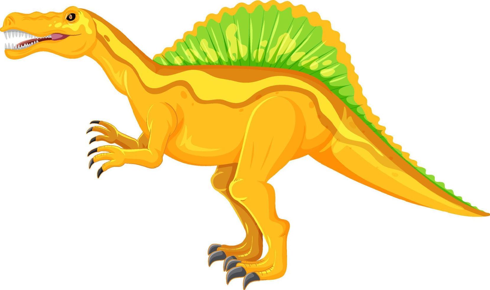 dinossauro espinossauro em fundo branco vetor