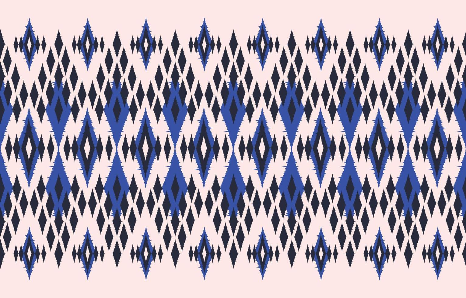 bela arte ikat abstrata étnica. sem costura padrão kasuri em bordados tribais, folclóricos e estilo mexicano. Aztec ornamento de arte geométrica print.design para tapete, papel de parede, roupas, embrulho. vetor