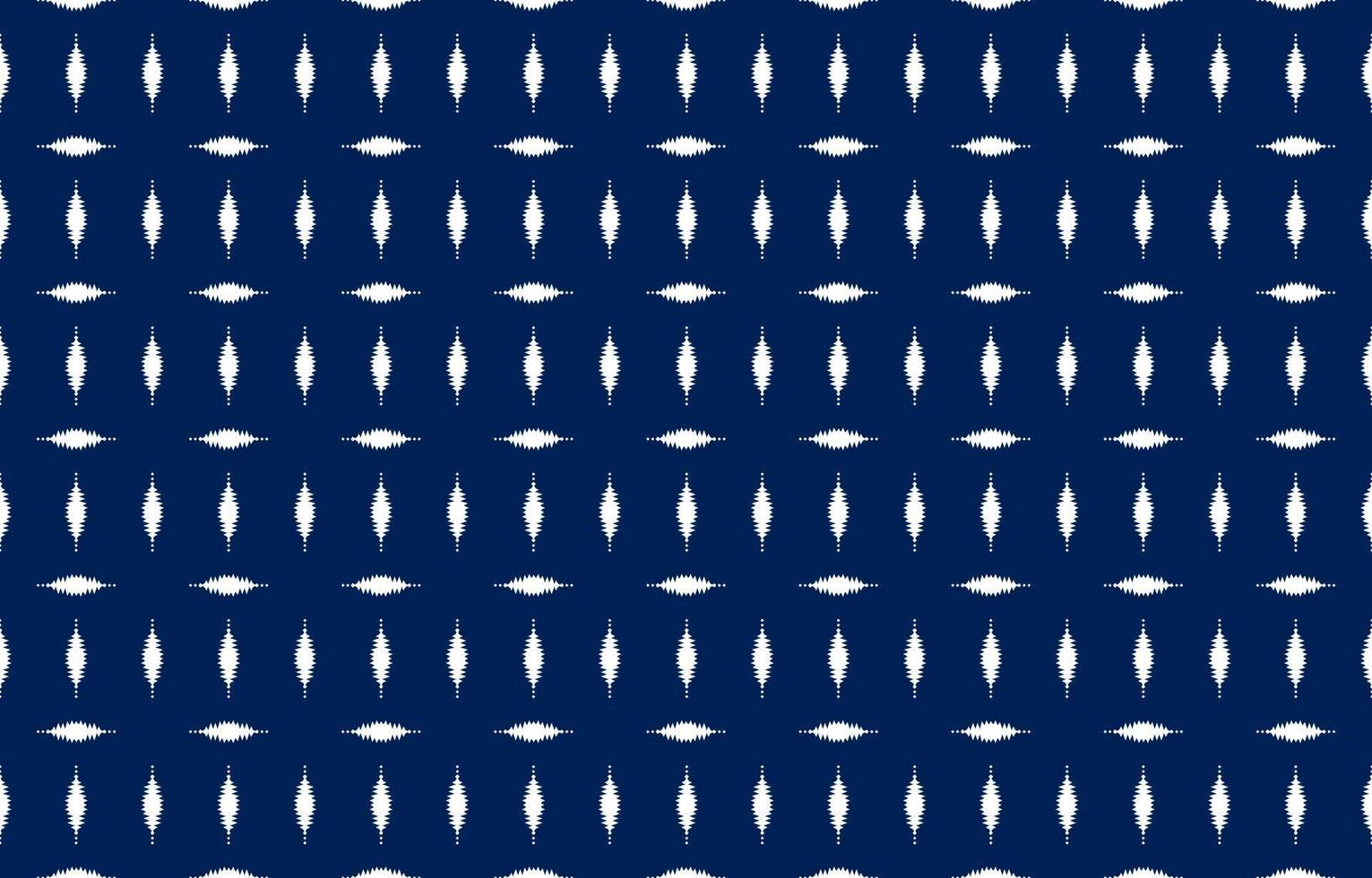 fundo de design étnico branco ikat azul. padrão ikat de losango sem costura na arte tribal, folk bordado do damasco abstrato. impressão de ornamento. design para tapete, roupas, embrulho, tecido, moda. vetor