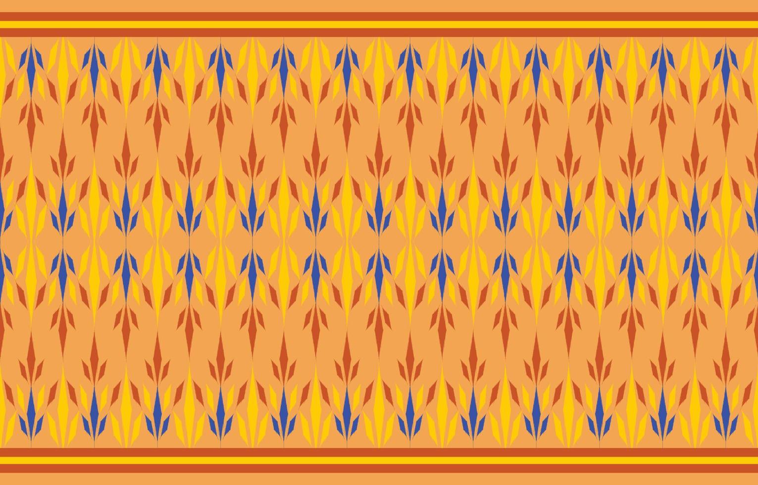 bela arte ikat abstrata étnica. padrão kasuri sem costura em tribal, bordado popular e estilo mexicano. impressão de ornamento de arte geométrica asteca. design para tapete, papel de parede, roupas, envolvimento, tecido, capa vetor