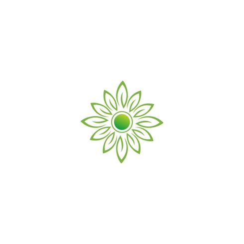 moda flor logotipo criativo modelo vector ilustração ícone elemento