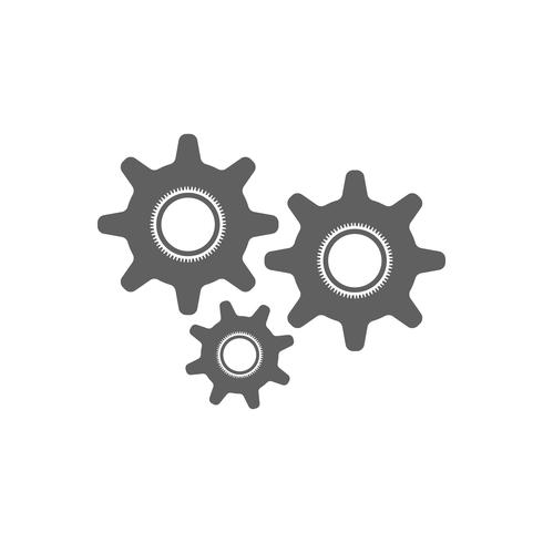 gear logo design industrial icon elemento ilustração vetor