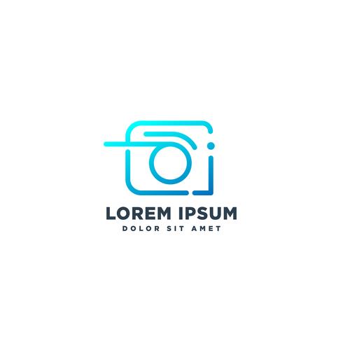 camera photography logo template vector ilustração ícone elemento