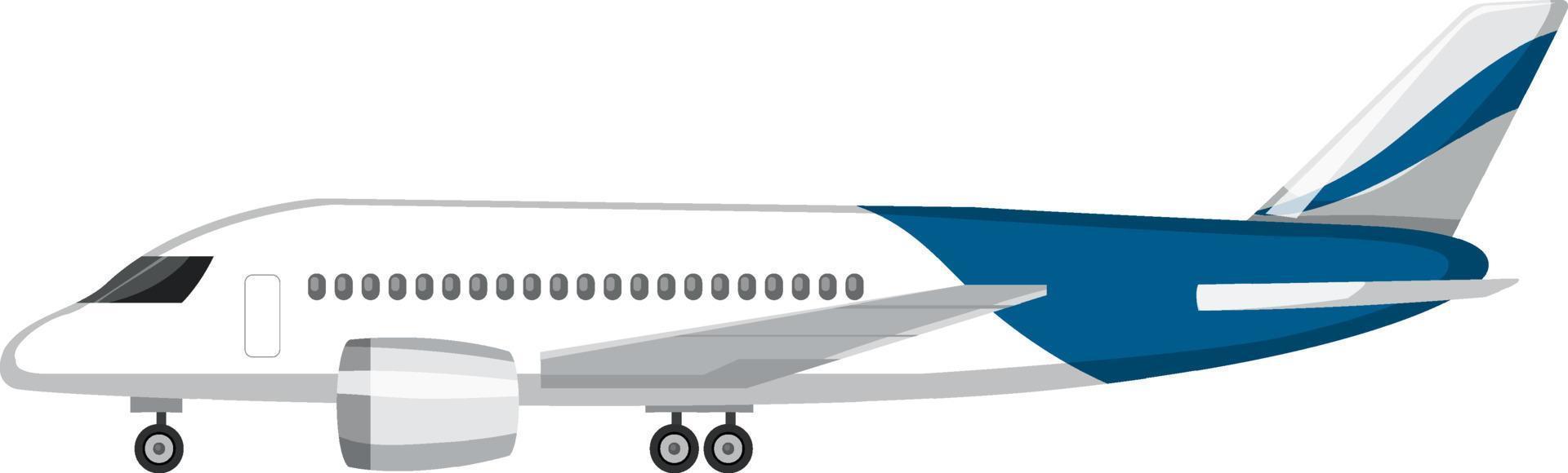 um avião em estilo cartoon isolado vetor
