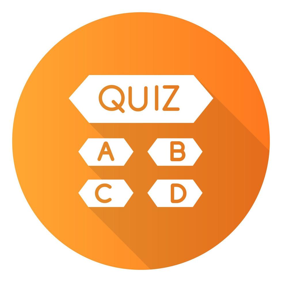 ícone linear do quiz de trivia. jogo de perguntas e respostas. competição,  concurso. exercício mental. Teste