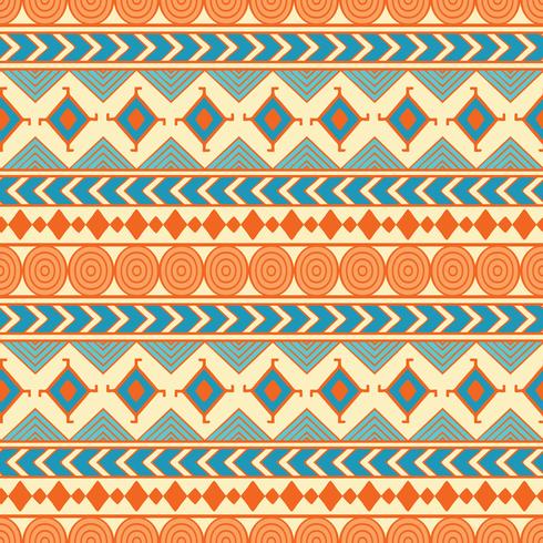 Padrão de vetor sem costura tribal. Fundo geométrico abstrato étnico. Reapiting ornamento em estilo etno para papel de parede, papel de embrulho, scrapbooking ou design têxtil.