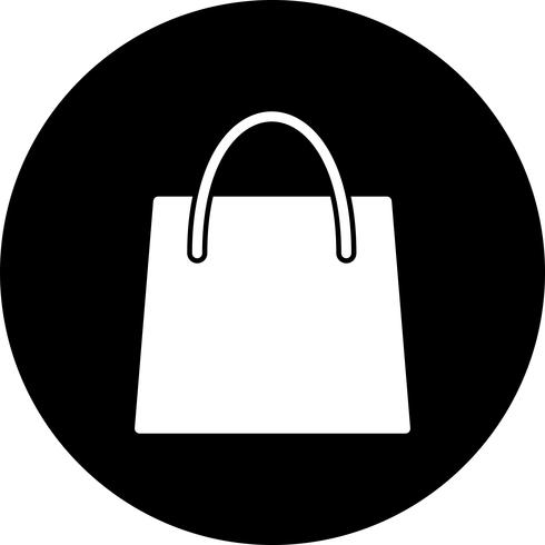 Ícone de sacola de compras de vetor