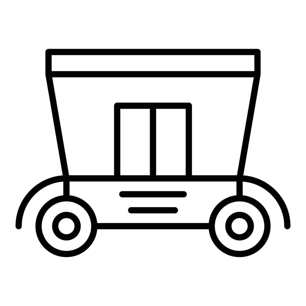 ícone de linha de transporte vetor